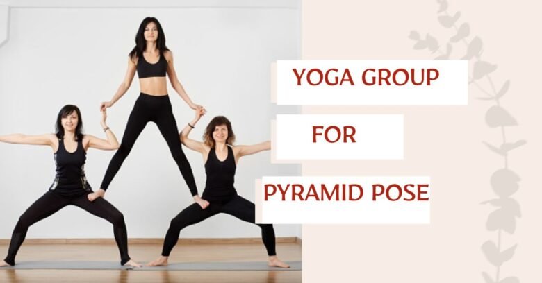 Yoga group Pyramid Pose