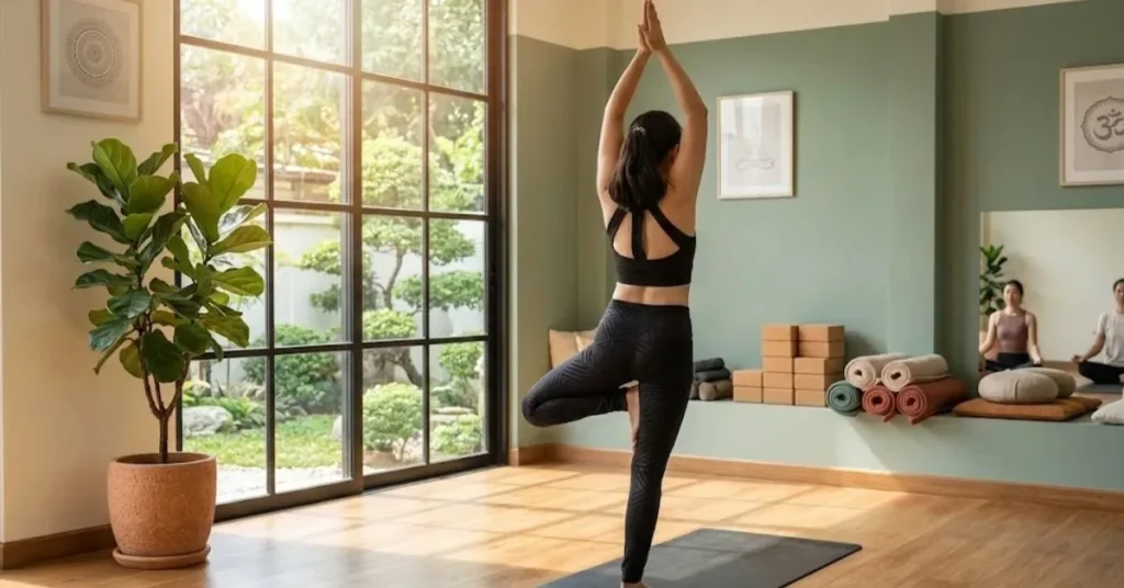 Gentle Hatha Yoga Sequences for Beginners and Wellness 7 Tree Pose (Vrikshasana)