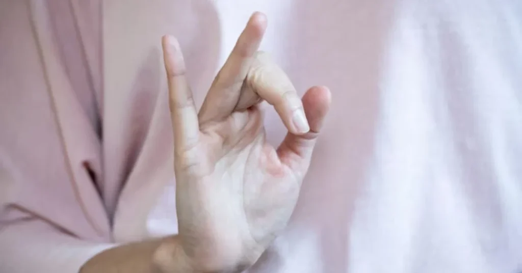 Hand Mudras for Meditation to Improve Focus and Energy 9 Vishnu Mudra