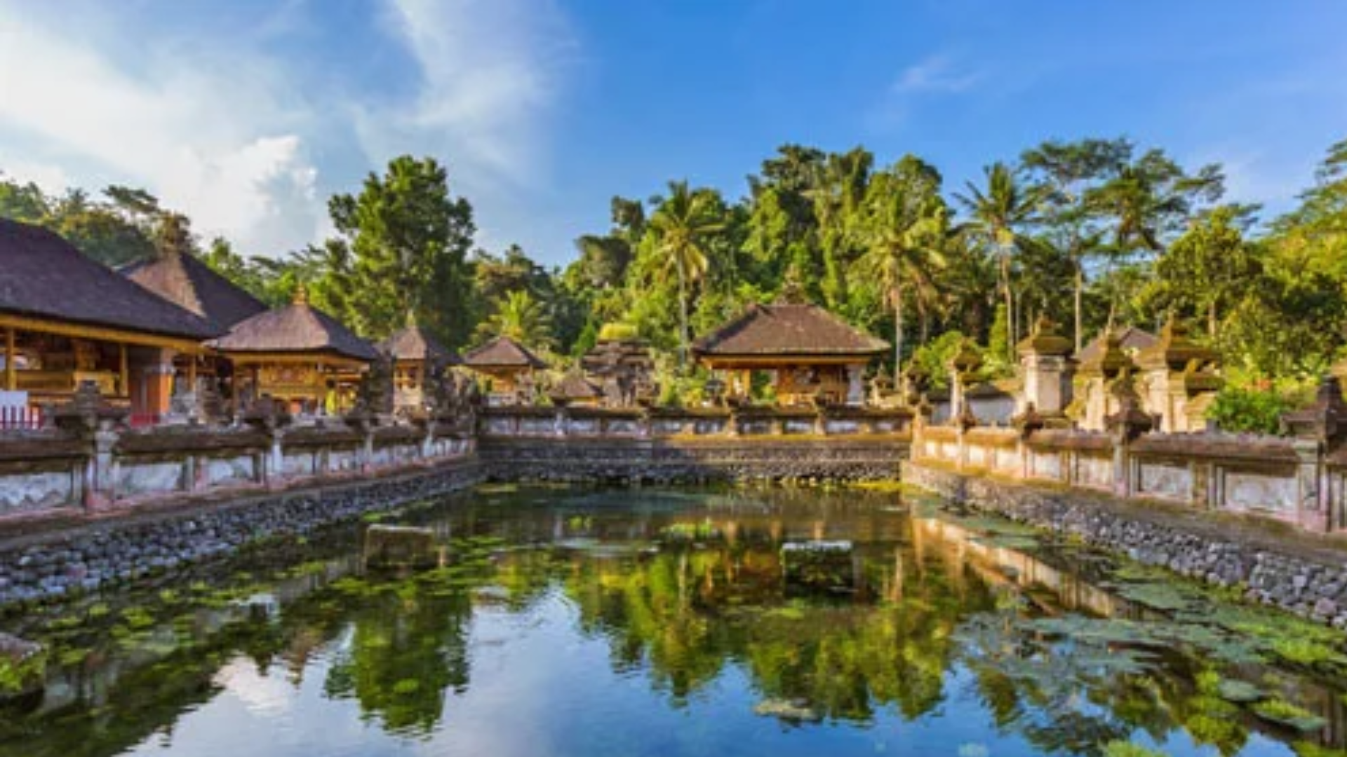 Pura Tirta Empul temple in Tampaksiring Bali sacred water temple