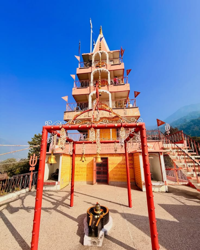 Famous spiritual temple in Rishikesh Uttarakhand
