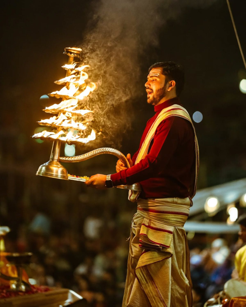 Famous Ganga Aarti at Triveni Ghat Rishikesh