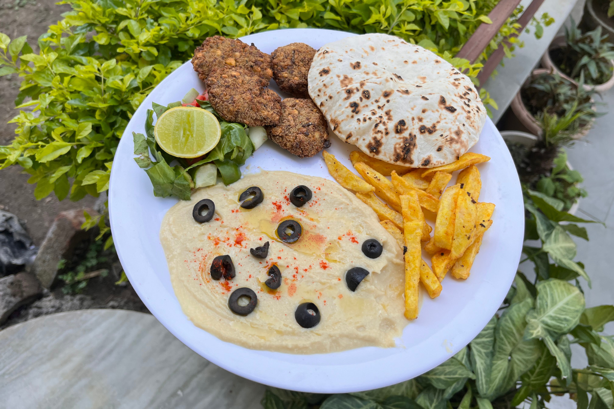 Meditation hall at Aatm Yog Shala in Rishikesh