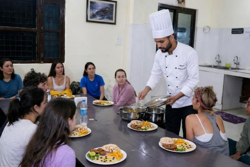Sattvic food yoga diet served at Aatm Yogashala