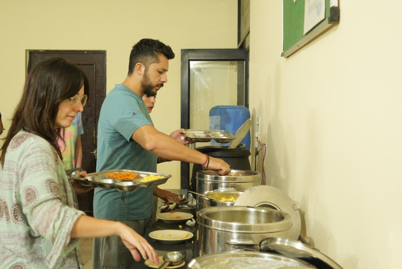 Sattvic food yoga diet served at Aatm Yogashala