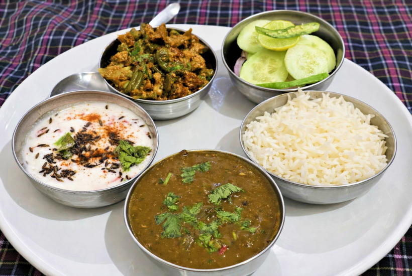 daily fresh sattvic food yoga training Rishikesh healthy veg meal