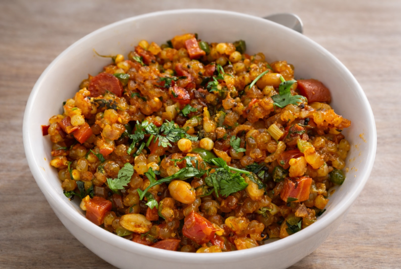 sattvic lunch yoga school Rishikesh nutritious vegetarian meal India